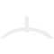Ekena Millwork Archdale Architectural Grade PVC Gable Bracket, 96"W x 40"H x 4"D x 6"F, 10/12 Pitch GBP096X40X0406ARC00 - alternate 5